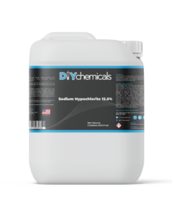 Packaged 5-Gallon container of DIYChemicals Sodium Hypochlorite 12.5% – Generic Commercial Grade Liquid Bleach